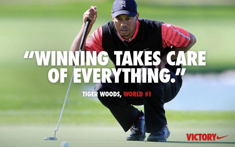 Nike Golf ad wt Tiger Woods