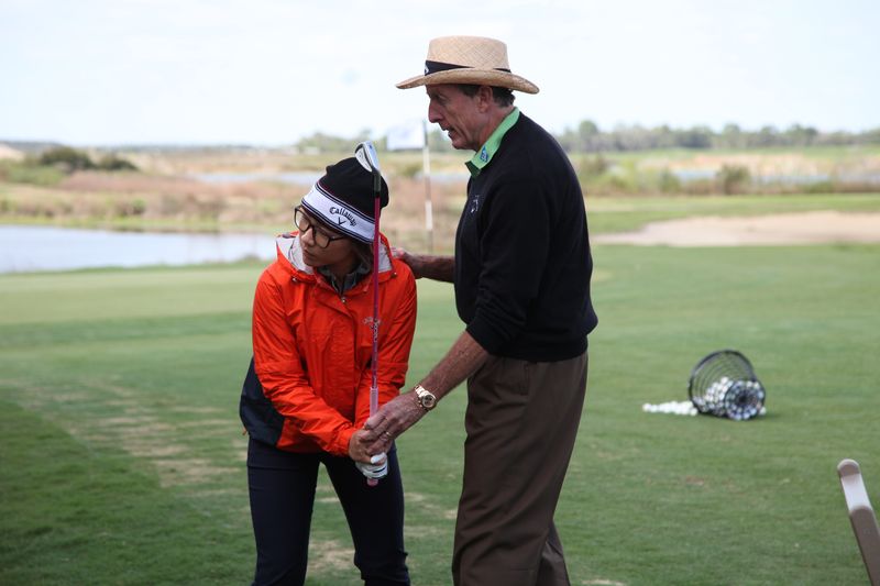 David Leadbetter in action