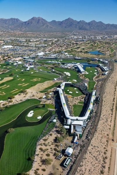 2017 Waste Management Phoenix Open 16 and 17 Aerial
