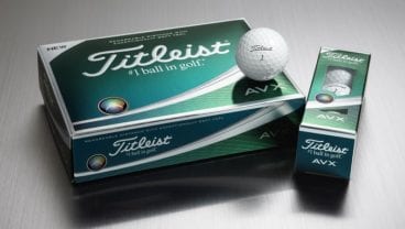 Titleist AVX golf balls in white