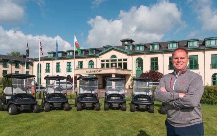 Vale Resort with the new Club Car fleet
