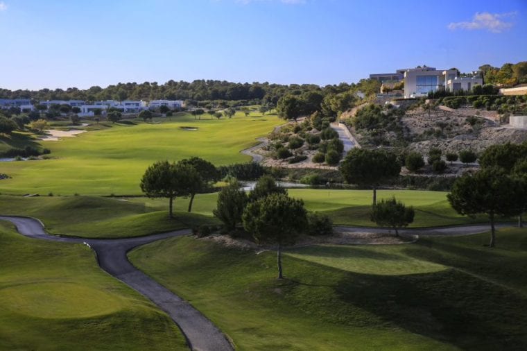 Las Colinas Golf & Country Club with houses and villas around the golf course