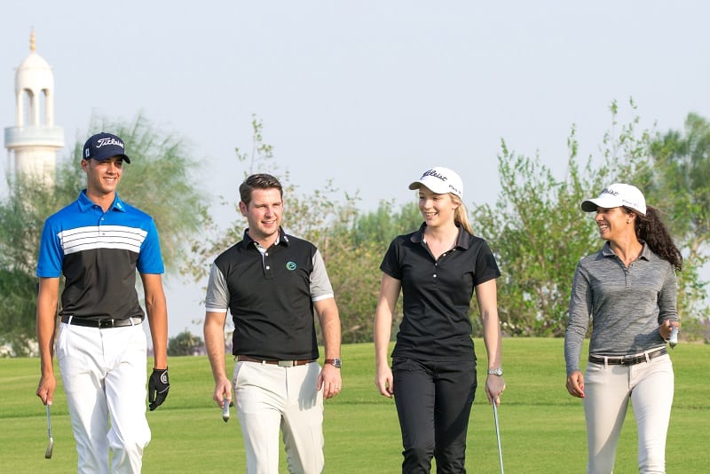 millennial golfers and golf club members and guests