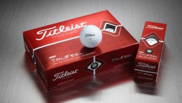 Titleist TruFeel golf ball in a lifestyle photo