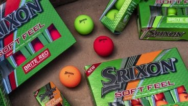 Srixon Soft Feel Brite golf ball in and out of the box