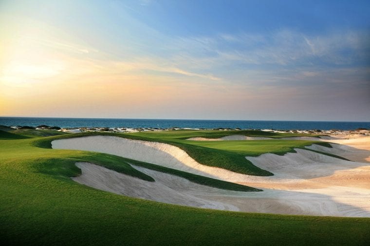 Stunning views across Saadiyat Beach Golf Club Abu Dhabi