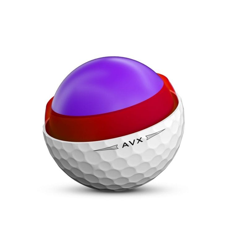 Titleist AVX golf ball core and technical aspects