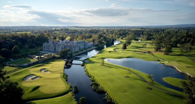 An aerial view of Adare Manor in Ireland Golf Digest winner