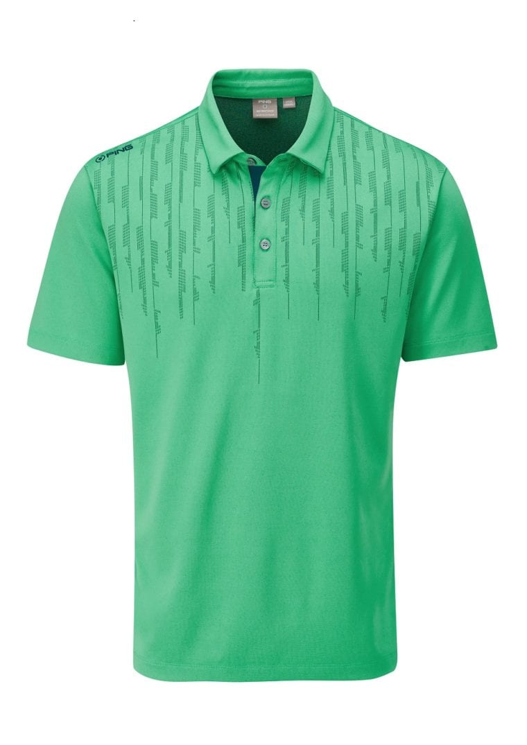 PING SS2020 Men's Performance Apparel Colection Carbon-polo-green sensor technology