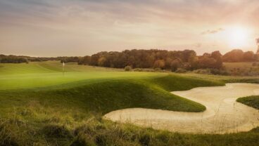 London Golf Club golf course bunker close look