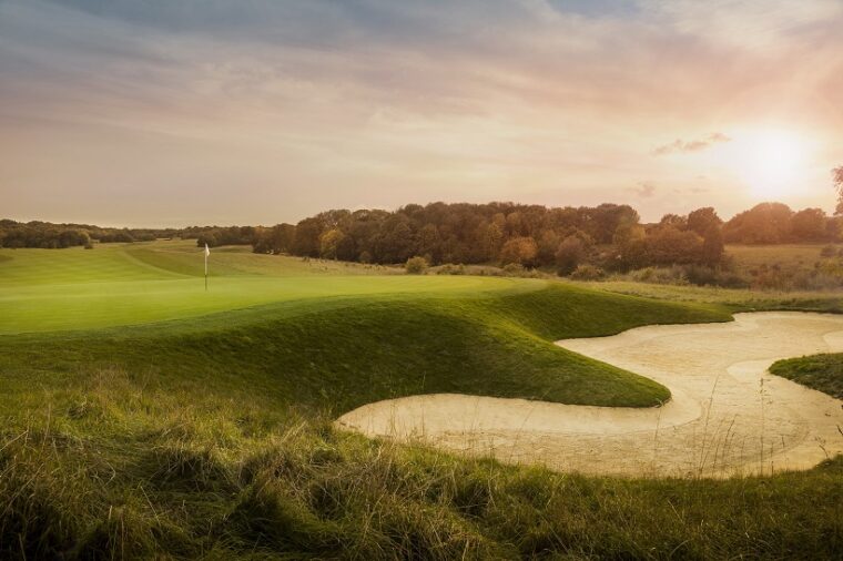 London Golf Club golf course bunker close look