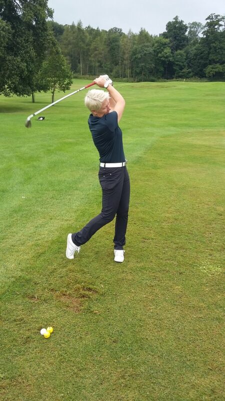 North Berwick Golf Club Elaine McBride playing golf