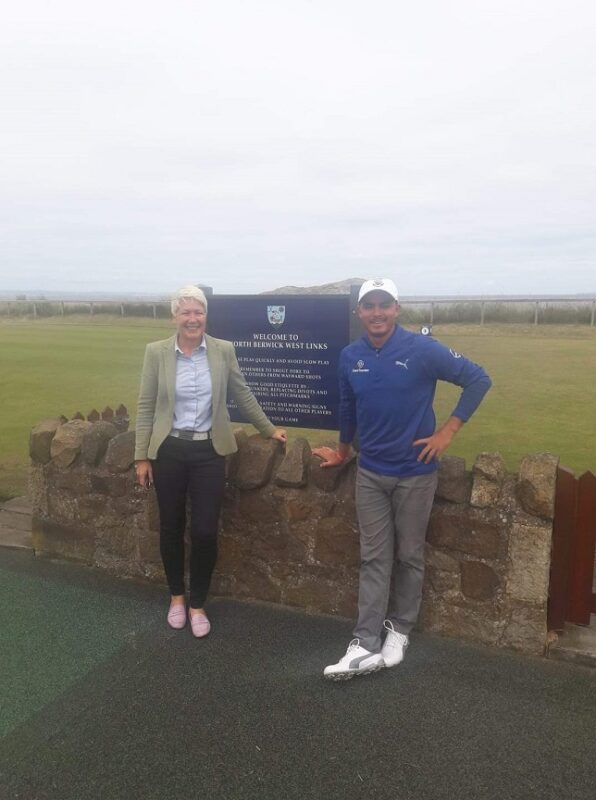 North Berwick Golf Club Rickie Fowler visit