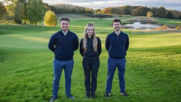 London Golf Club Reece Salvage, Becky Bainbridge and Lewis Matthews