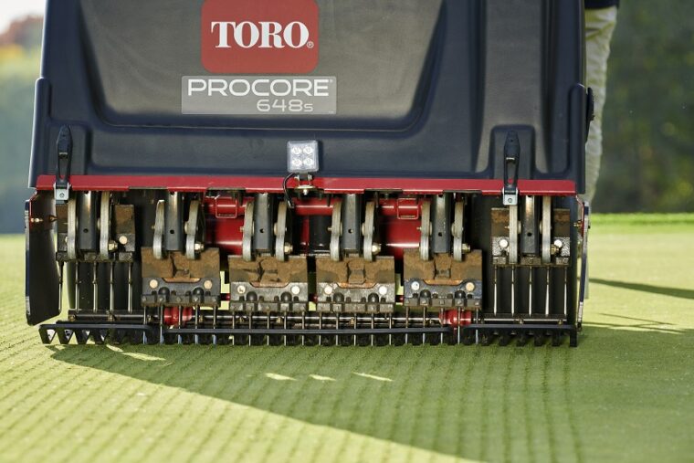 Toro ProCore 648s turf aerator close look-resized