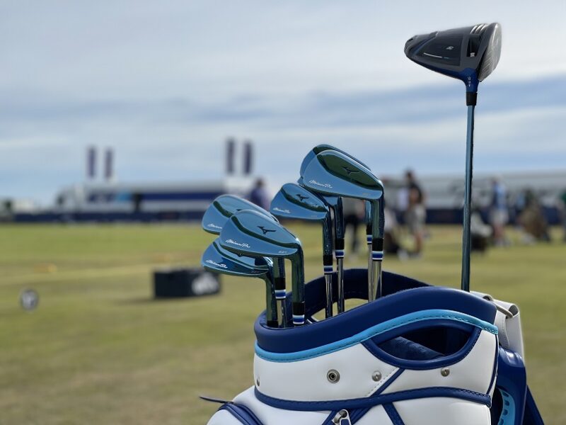 Mizuno Pro 221 muscleback irons at the 150th Open Championship