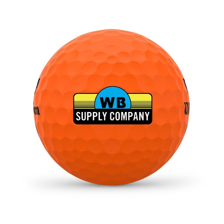 Wilson Golf personalization_Duo_Optix_Side_Orange_SM_BUSINESS_LOGO