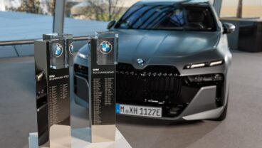 BMW Group DP World Tour sponsorship deal 2023 car and trophy