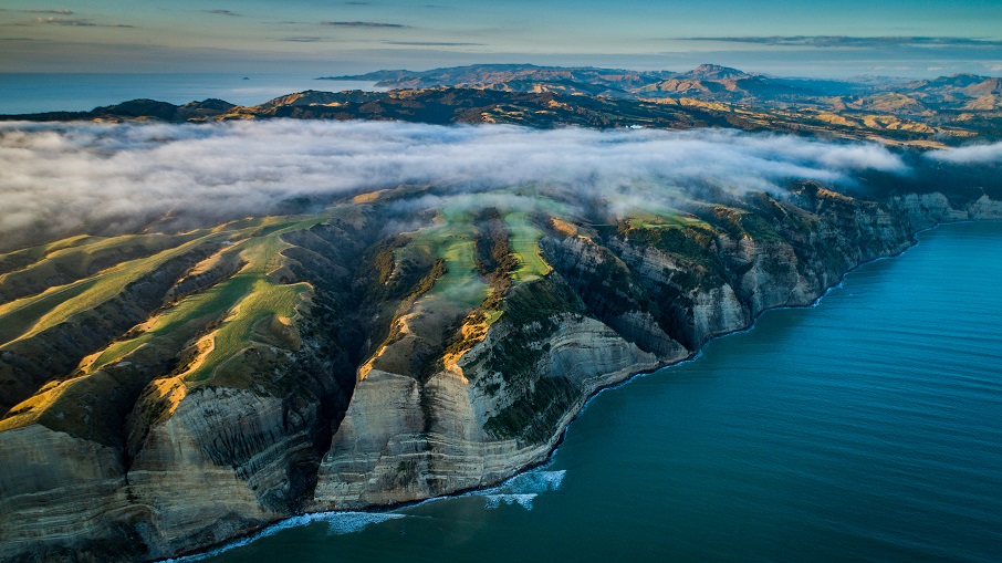 Cape Kidnappers Aerial fog resized