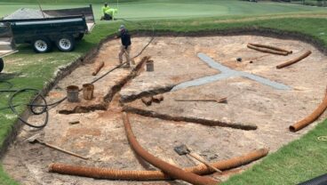 CapillaryFlow bunker construction Esplanade Golf & Country Club